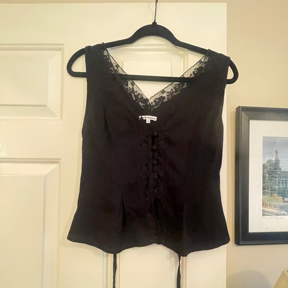 Reformation Black Lace Top - Picture 1 of 5